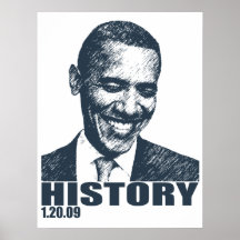Obama Inauguration History 1/20/09 Posters