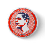 Obama  Inauguration in Red White and Blue Pin