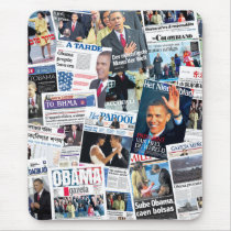 Obama Inauguration International Front Pages Mouse Mats