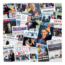 Obama Inauguration International Newspaper Poster posters