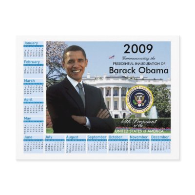 Obama Inauguration - Keepsake Calendar 2009 Postcards by inauguration_2009