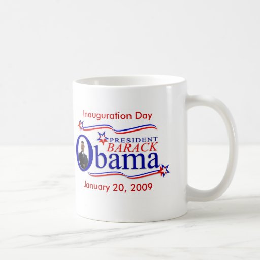 Obama Inauguration Keepsake Coffee Cup Mugs
