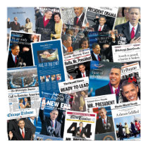 Obama Inauguration Newspaper Poster posters