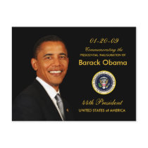Obama Inauguration Party Invitation - Formal postcards by inauguration_2009 Obama Inauguration Party Invitation - Formal postcards