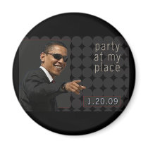 Obama Inauguration Party Invite magnets