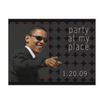 Obama Inauguration Party Invite postcards by aslentz Obama Inauguration Party Invite postcards