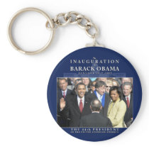Obama Inauguration Photo Keychain