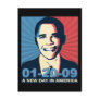 Obama Inauguration Portrait New Day in America Postcards