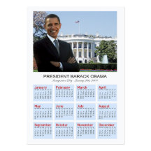 Obama Inauguration - Profile Card Calendar Business Card