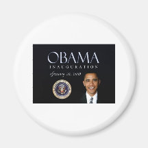 Obama inauguration refrigerator magnet