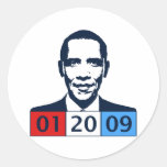 Obama Inauguration Round Sticker