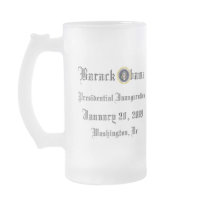 Obama Inauguration Souvenir Collectors Frosted mugs