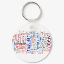 Obama Inauguration Speech Tagcloud keychains by emilychang Obama Inauguration Speech Tagcloud keychains