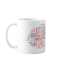 Obama Inauguration Speech Tagcloud Mug