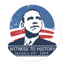 Obama Inauguration stickers by SoCalTeeShirts Obama Inauguration stickers