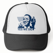 Obama Inauguration Yes We Did Trucker Hat