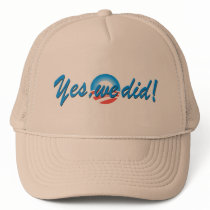 Obama Inauguration Yes We Did Hat