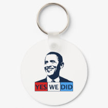 Obama Inauguration Yes We Did keychains