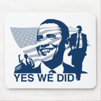 Obama Inauguration Yes We Did Mouse Mat