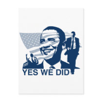 Obama Inauguration Yes We Did Post Cards
