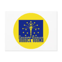 Obama INDIANA Postcard