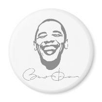 Obama Infectious Smile Signature Magnet`