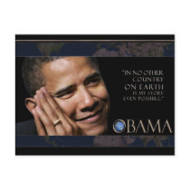 Obama Inspirational Quote Postcard