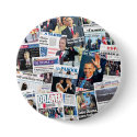 Obama International Inauguration Newspaper Button by democrattotheend Obama International Inauguration Newspaper Button