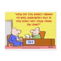 OBAMA IRS BAILOUT postcards