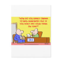 OBAMA IRS BAILOUT postcards