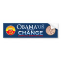 OBAMA IS FOR YOUR CHANGE Bumper Sticker bumper stickers by monkeyclown OBAMA IS FOR YOUR CHANGE Bumper Sticker bumper stickers