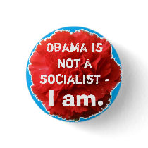Obama is not a socialist - I am. Pin