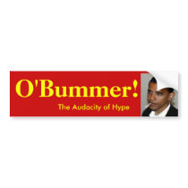 Obama is O'bummer, O'Bambi, O'Blah-blah bumper stickers