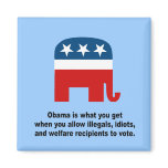 Obama is what you get when fridge magnets