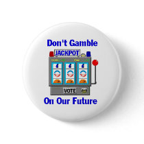 Obama JACKPOT Button by samappleby Obama JACKPOT Button