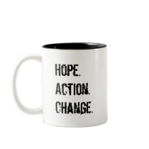 OBAMA JAVA, Hope.Action.Change. mugs
