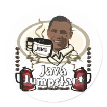 Obama Java Jumpstart stickers