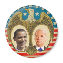 Obama JBiden Retro Magnet by samappleby Obama JBiden Retro Magnet
