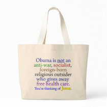 Obama & Jesus Canvas Bag