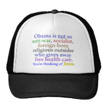 Obama & Jesus Mesh Hat