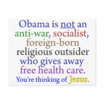 Obama & Jesus Postcards
