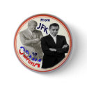 Obama/JFK Button