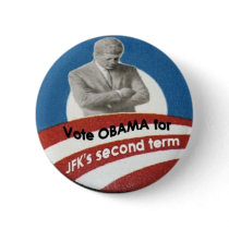 Obama / JFK Logo Button