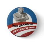 Obama / JFK Logo Button