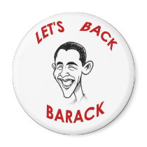 Obama JFK-Style Magnet by elfyboy Obama JFK-Style Magnet