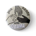 Obama Join Hands Button by elfyboy Obama Join Hands Button