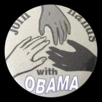 Obama Join Hands Stickers by elfyboy Obama Join Hands Stickers