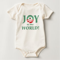 Obama joy to the world christmas onsie t-shirts