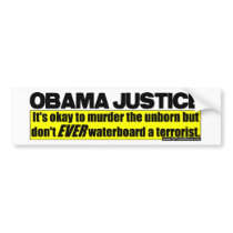 Obama Justice bumper stickers