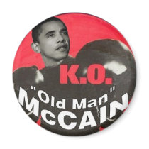 Obama K.O. McCain Magnet by elfyboy Obama K.O. McCain Magnet